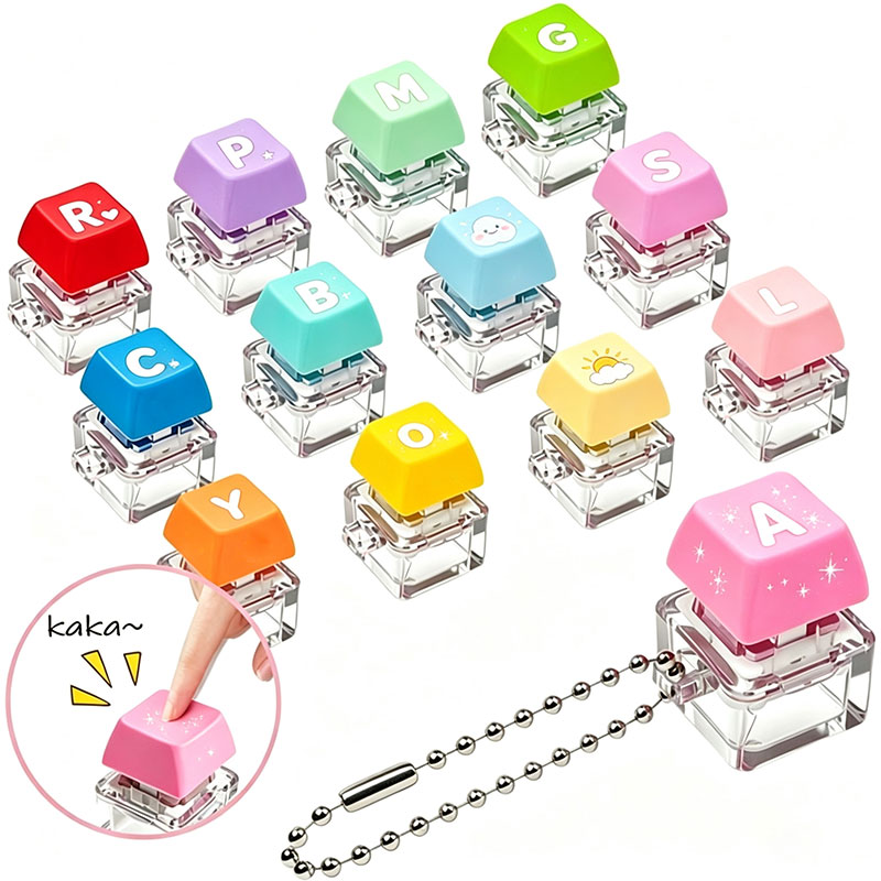 Fidget Cube Original - Gantungan kunci berbentuk kubus yang bisa