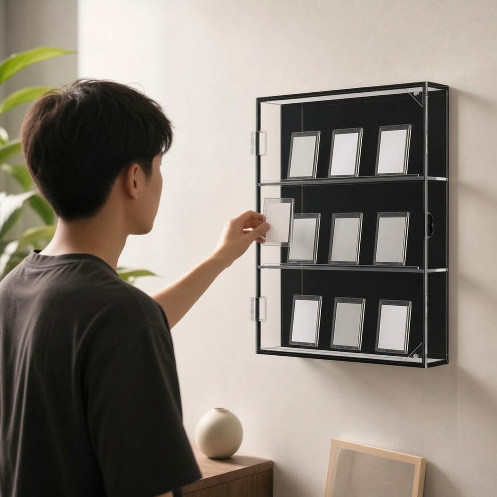 Kotak pajangan kartu dinding a - Display Case Acrylic ulasan dan harga