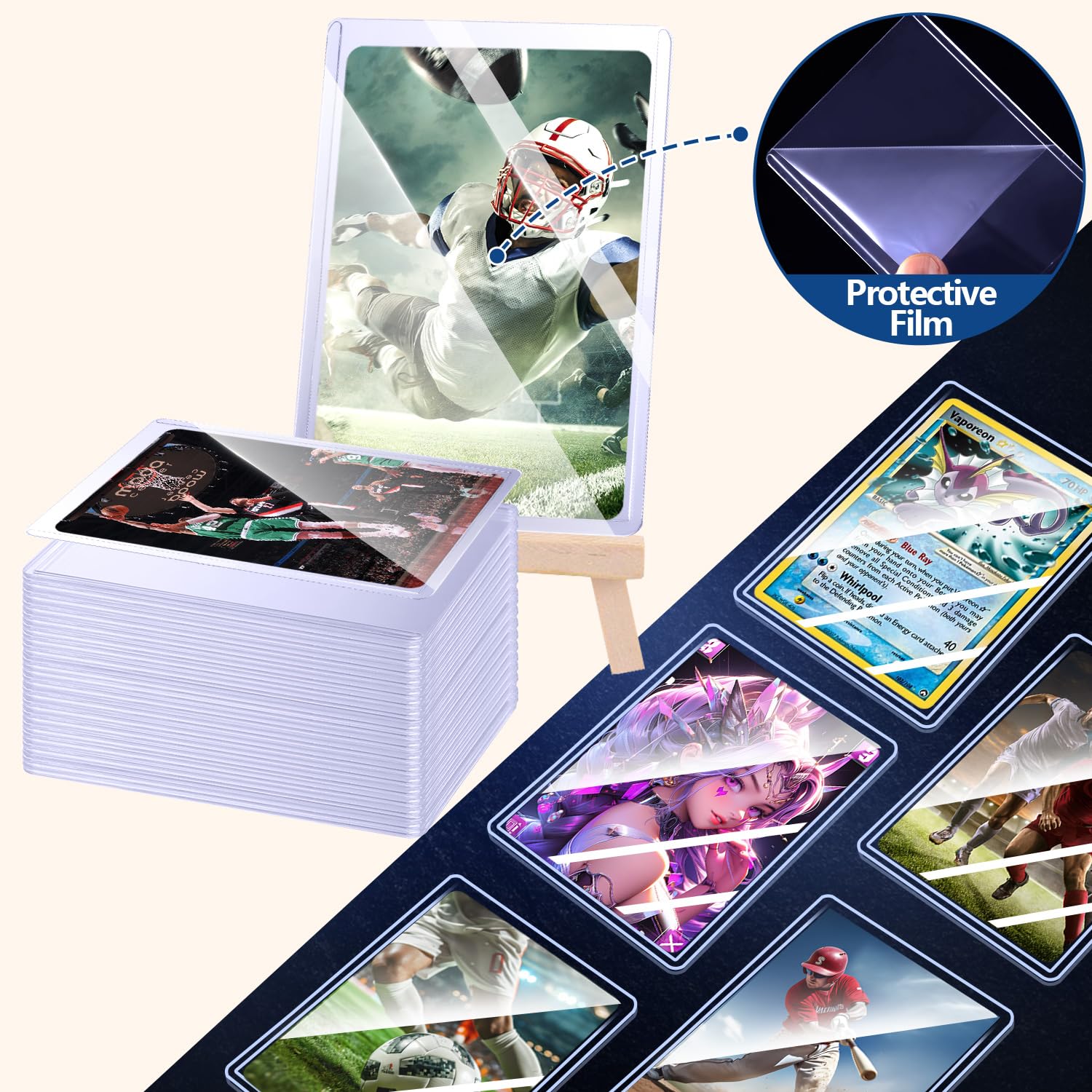 25-50 buah pelindung kartu ker - Card Penny Sleeve ulasan dan harga